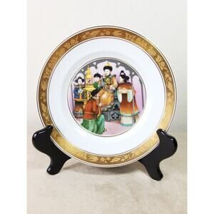 Royal Copenhagen Wall Decor Plate 1975 Nightingale Hans Christian Andersen Vtg